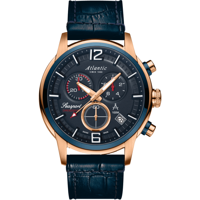 Zegarek Atlantic Seasport Chrono 46mm 87461.44.55