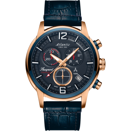 Zegarek Atlantic Seasport Chrono 46mm 87461.44.55