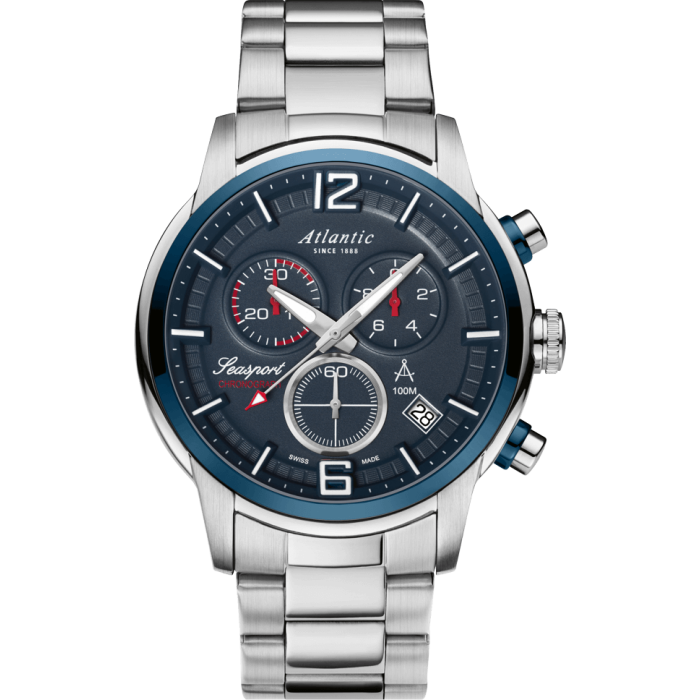 Zegarek Atlantic Seasport Chrono 46mm 87466.47.55