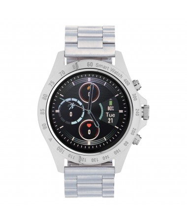 Smartwatch Garett V8 RT srebrny, stalowy