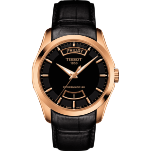 Pasek skórzany Tissot czarny 22mm T610028591