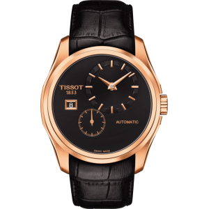 Pasek skórzany Tissot czarny 22mm T610028591