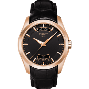 Pasek skórzany Tissot czarny 22mm T610028591