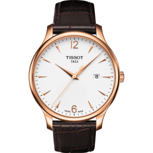 Pasek skórzany Tissot brązowy 20mm T610031949
