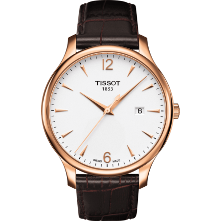 Pasek skórzany Tissot brązowy 20mm T610031949