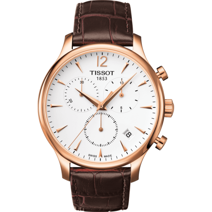 Pasek skórzany Tissot brązowy 20mm T610031949