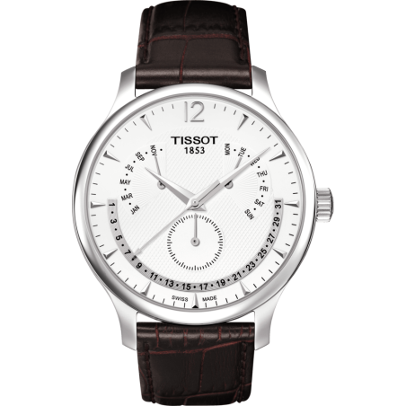 Pasek skórzany Tissot brązowy 20mm T610031949