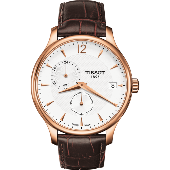 Pasek skórzany Tissot brązowy 20mm T610031949