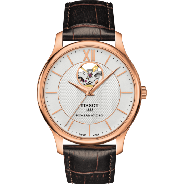 Pasek skórzany Tissot brązowy 20mm T610031949