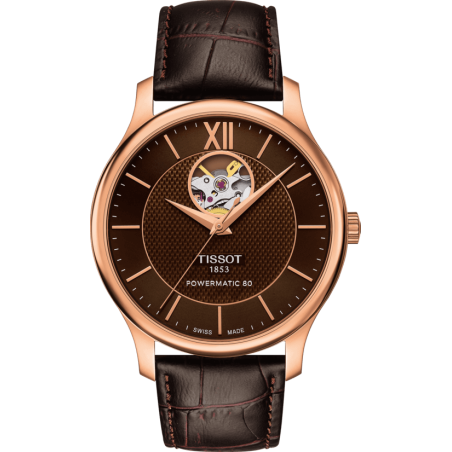 Pasek skórzany Tissot brązowy 20mm T610031949