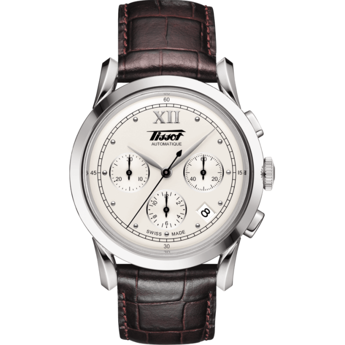 Pasek skórzany Tissot brązowy 20mm T610031949