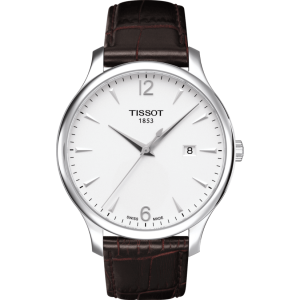 Pasek skórzany Tissot brązowy 20mm XL T610031947