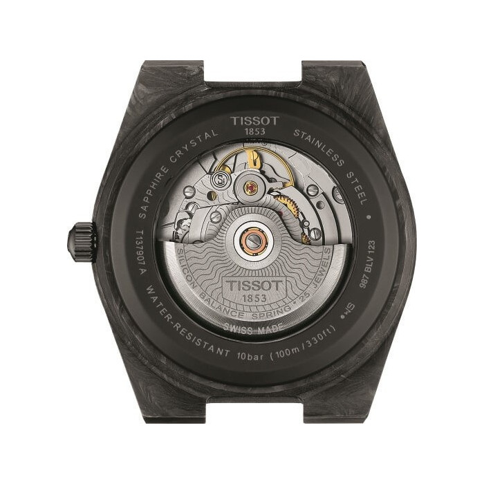 Zegarek Tissot PRX Carbon Powermatic 80 Silicum T137.907.97.201.00