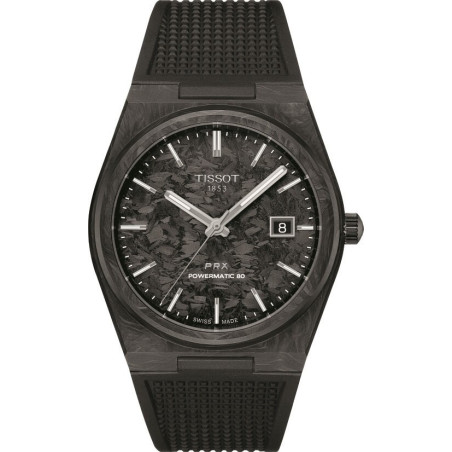 Zegarek Tissot PRX Carbon Powermatic 80 Silicum T137.907.97.201.00