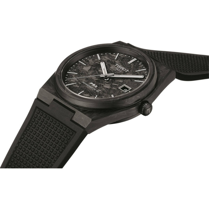 Zegarek Tissot PRX Carbon Powermatic 80 Silicum T137.907.97.201.00