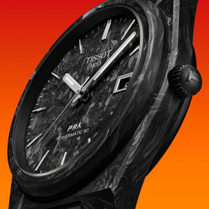 Zegarek Tissot PRX Carbon Powermatic 80 Silicum T137.907.97.201.00