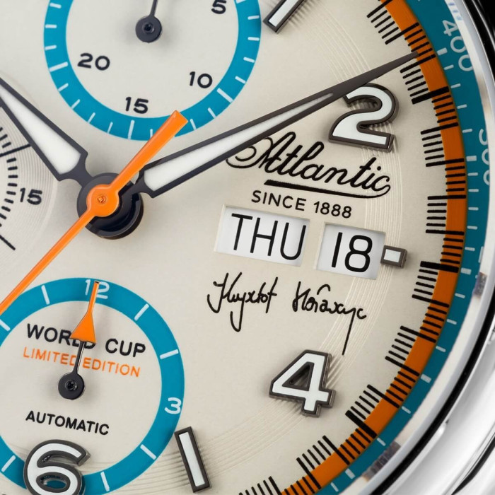 Zegarek Atlantic Worldmaster Prestige Valjoux Chrono Automatic Krzysztof Hołowczyc SET Limited Edition 200/277 55858.41.29LE