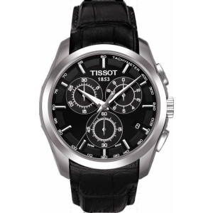 Pasek skórzany Tissot czarny 23mm XL T610028583