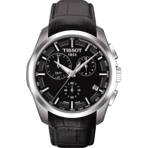 Pasek skórzany Tissot czarny 23mm XL T610028583