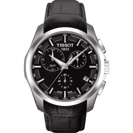 Pasek skórzany Tissot czarny 23mm XL T610028583
