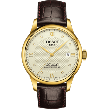 Pasek skórzany Tissot brązowy 19mm T610014577