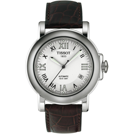 Pasek skórzany Tissot brązowy 19mm T610014577