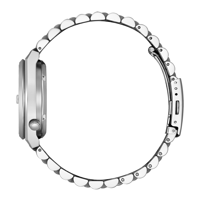 Zegarek Citizen Tsuyosa 37mm NJ0200-50Z - charakterystycznie umieszczona koronka na godzinie 4