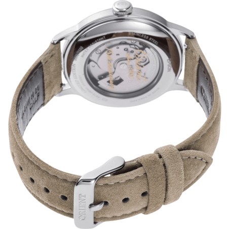 Orient Bambino 40,5mm Limited Edition RA-AC0027S30B - mechanizm widoczny przez transparentny dekiel