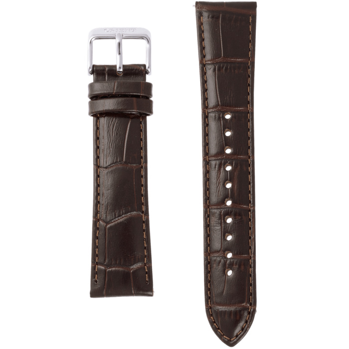 Orient Bambino 40,5mm Limited Edition RA-AC0027S30B - brązowy pasek ze skóry cielęcej tłoczony na wzór aligatora