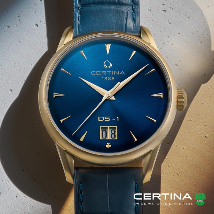 Certina DS-1 Big Date C029.426.36.041.00 - duży datownik na godzinie 6.