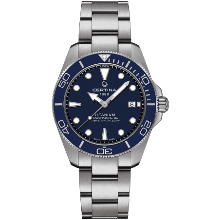 Certina DS Action Diver Titanium Powermatic 80 C048.407.44.041.00 - lekki i antyalergiczny zegarek szwajcarski