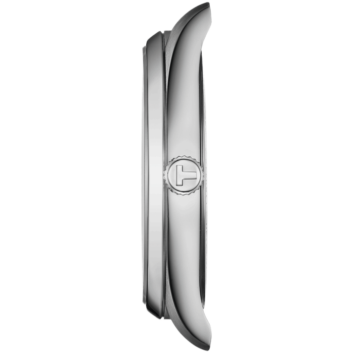 Tissot PR100 Jungfrau T150.410.11.041.02 - profil koperty, na nadgarstku zegarek sprawia wrażenie bardzo płaskiego