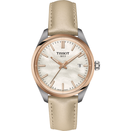 Zegarek Tissot PR100 34 mm – Masa Perłowa i Rose Gold