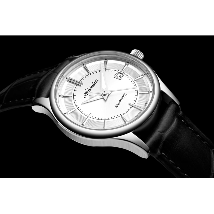 Adriatica A3196.5213Q - wskazówki z luminescencją i datownik na godzinie trzeciej