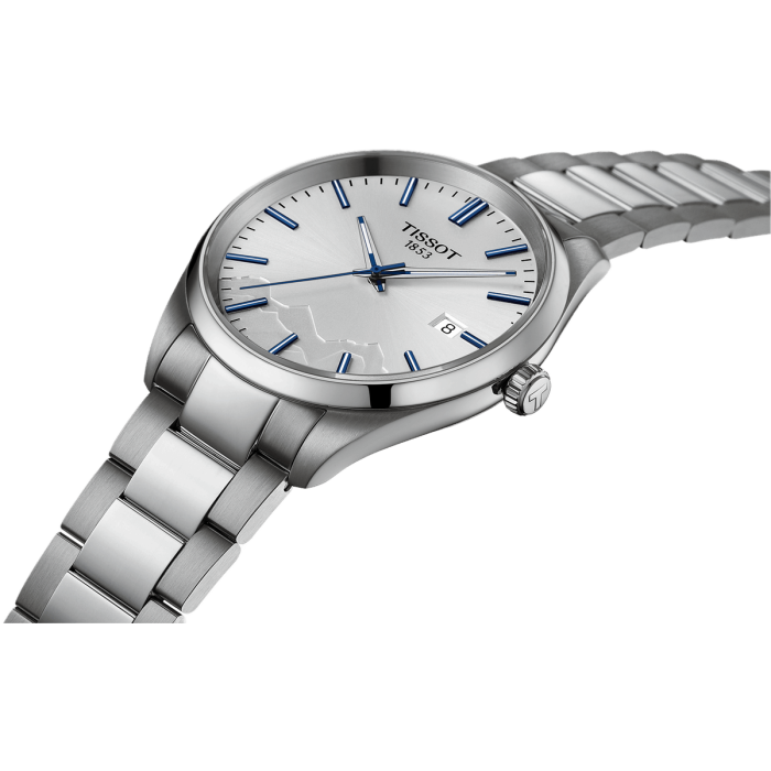 Tissot PR100 Jungfrau T150.410.11.031.00 - doskonale widoczne tłoczenia tarczy