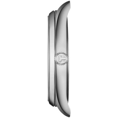 Profil zegarka Tissot PR100 Jungfrau – smukła stalowa koperta 40 mm