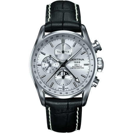 Pasek skórzany Certina czarny 23/20 C610016995