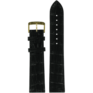 Pasek skórzany Tissot czarny 20/18 T600037759