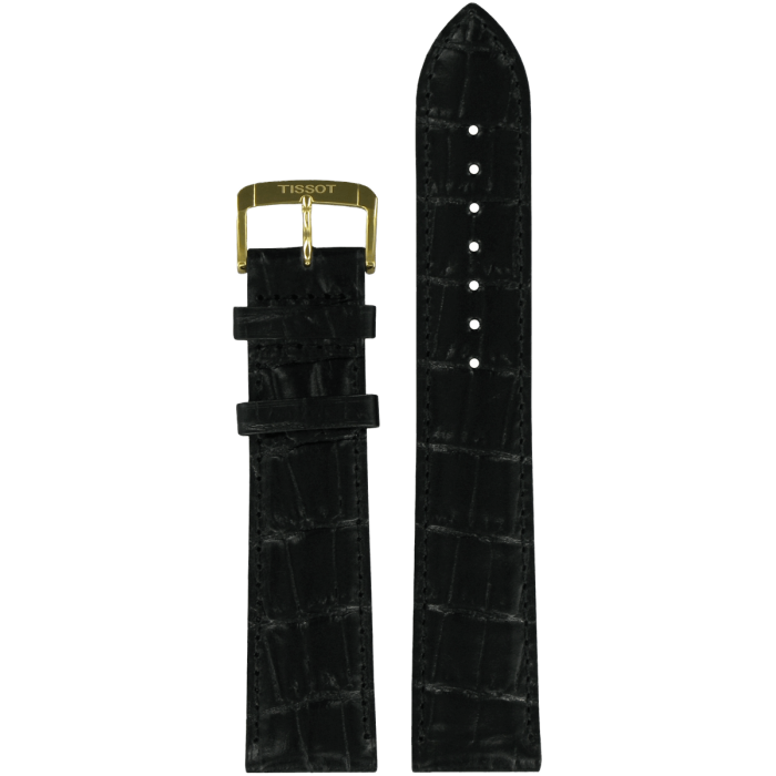 Pasek skórzany Tissot czarny 20/18 T600037759