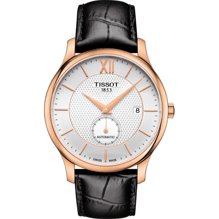 Pasek skórzany Tissot czarny 20/18 XL T610031945