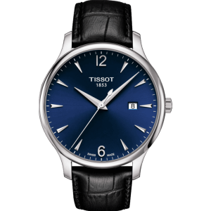 Pasek skórzany Tissot czarny 20/18 XL T610031945