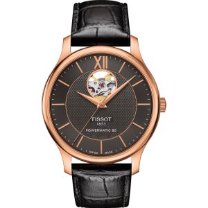 Pasek skórzany Tissot czarny 20/18 XL T610031945