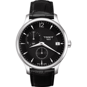 Pasek skórzany Tissot czarny 20/18 XL T610031945