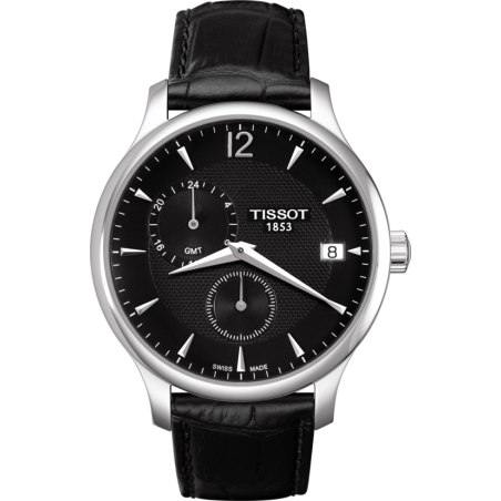 Pasek skórzany Tissot czarny 20/18 XL T610031945