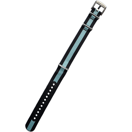 Pasek Certina C604023408 19mm - błękitno-czarna kolorystyka